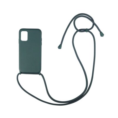 Θήκη Σιλικόνης με Κορδόνι CarryHang Sonique Samsung Galaxy A31 Πράσινο Σκούρο