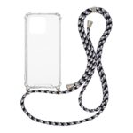 Θήκη Σιλικόνης με Κορδόνι Sonique Armor Clear Xiaomi Redmi 10C Rainbow Μαύρο