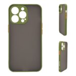 Θήκη Σιλικόνης Color Button Bumper Sonique Apple iPhone 13 Pro Πράσινο Ανοιχτό