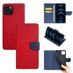 Θήκη Πορτοφόλι Sonique Trend Wallet Apple iPhone 15 Κόκκινο / Σκούρο Μπλε